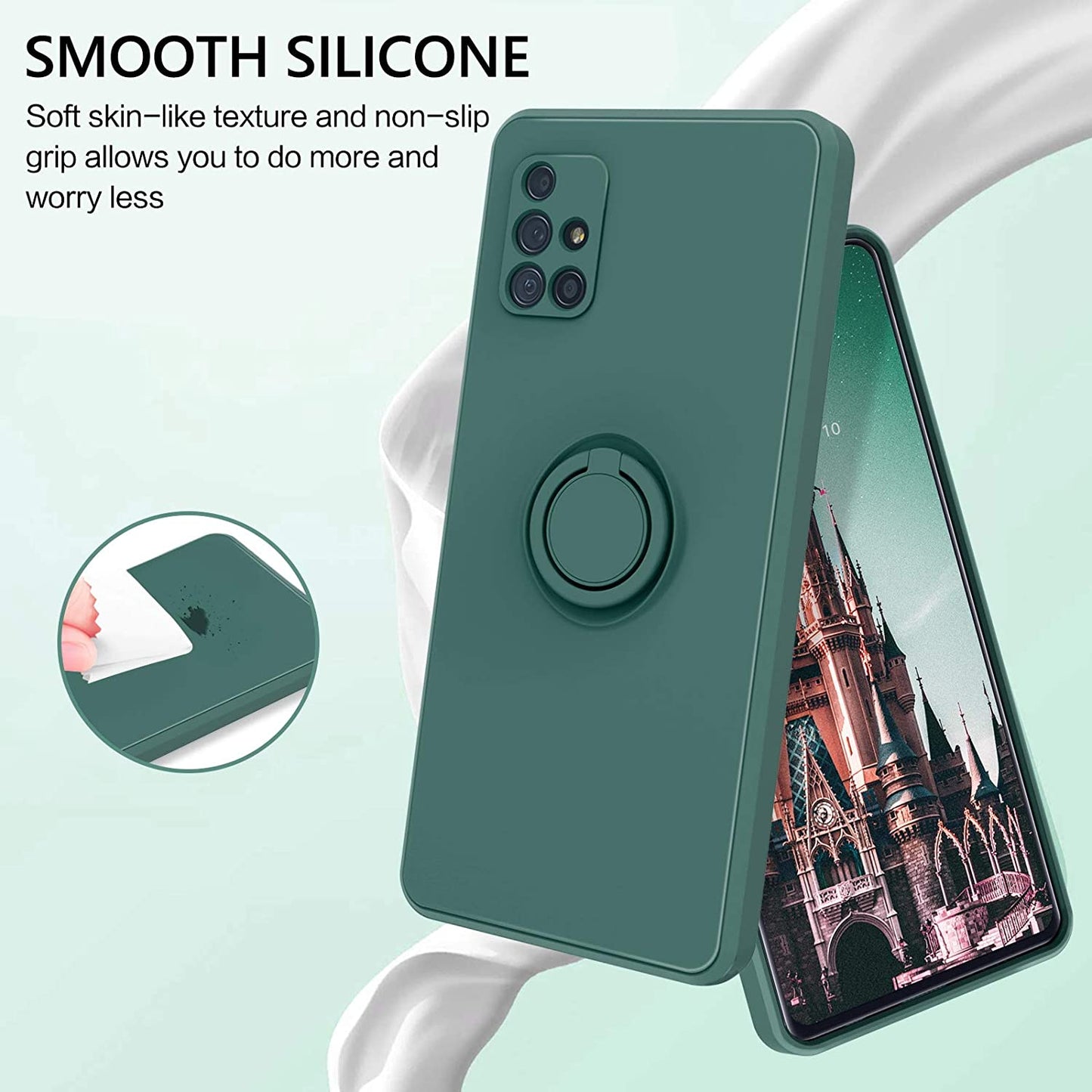 Samsung Galaxy Silicone Ring Case: Secure Grip & Protection