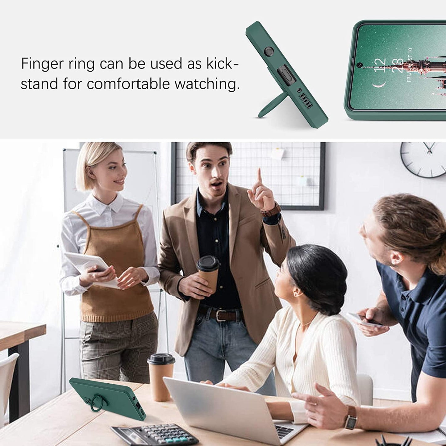 Samsung Galaxy Silicone Ring Case: Secure Grip & Protection