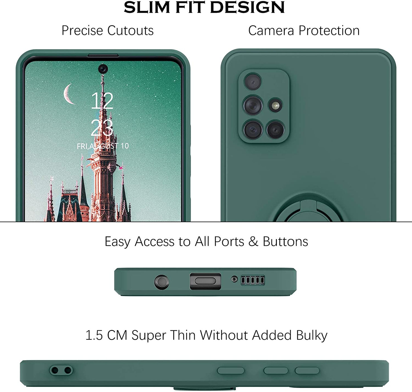 Samsung Galaxy Silicone Ring Case: Secure Grip & Protection