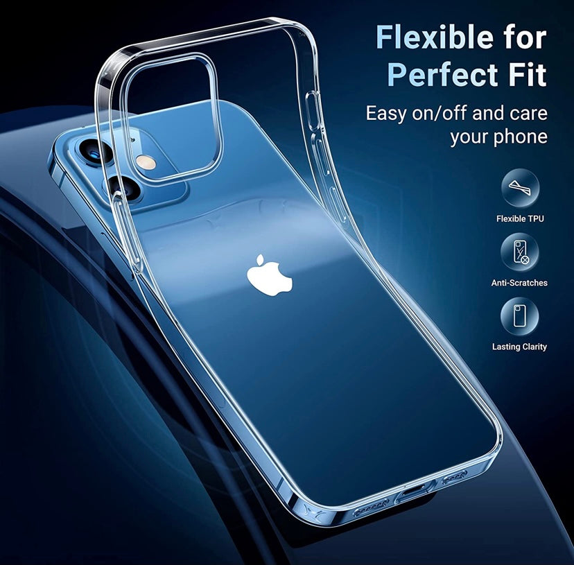 iPhone Shockproof Silicone Case (Clear) (6725859803320)