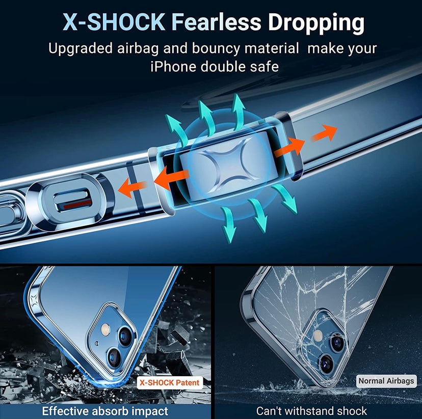 iPhone Shockproof Silicone Case (Clear) (6725859803320)